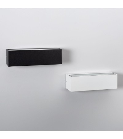 Applique Murale Extérieure LED 10W Aluminium Éclairage Double Face Rectangulaire Noir Lena - 87917 - vue 8