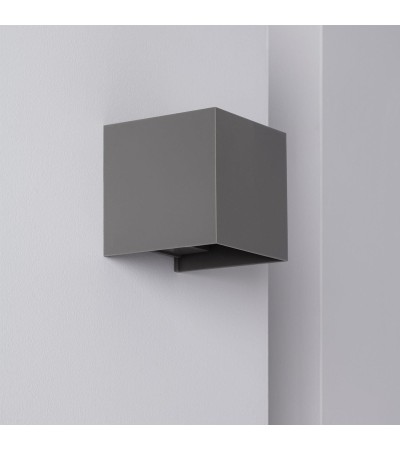 Applique Murale LED Extérieure New Eros 6W Eclairage Double Face Grise - 86208 - vue 1