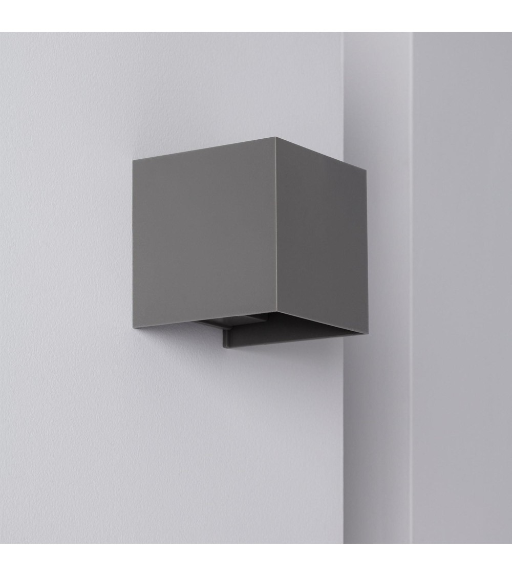 Applique Murale LED Extérieure New Eros 6W Eclairage Double Face Grise - 86208 - vue 1