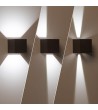 Applique Murale LED Extérieure New Eros 6W Eclairage Double Face Grise - 86208 - vue 4