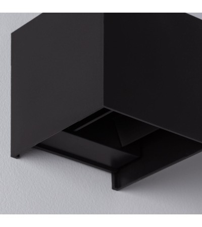Applique Murale LED Extérieure New Eros 6W Eclairage Double Face Noire - 86203 - vue 6