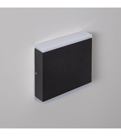 Applique Murale LED Extérieure Orus 6W Eclairage Double Face Carrée Noire