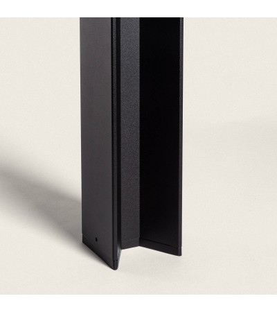 Balise Extérieure LED 65cm 8W Aluminium Mikael Noire - 114498 - vue 3