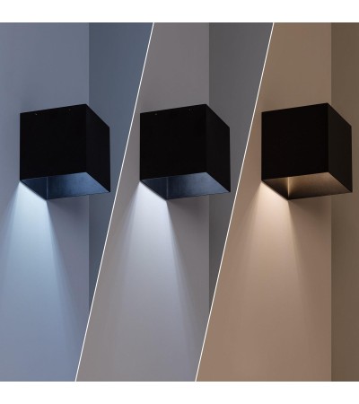 Applique Murale LED Extérieure Solaire Eros en Aluminium avec Détecteur de Mouvement Radar IP65