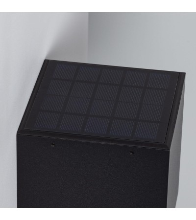 Applique Murale LED Extérieure Solaire Eros en Aluminium avec Détecteur de Mouvement Radar IP65 - 70941 - vue 6