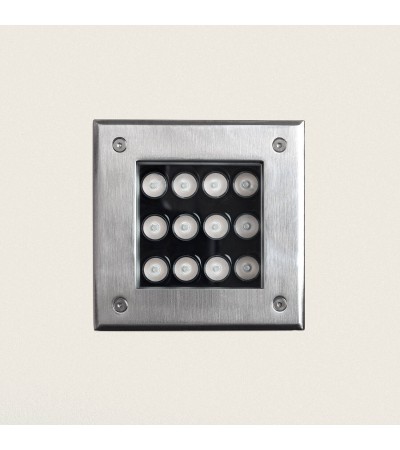 Balise Extérieure LED Encastrable au Sol Carrée Utopia 12 W - 102393 - vue 7