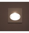 Balise Extérieure Murale LED Encastrable 3W Carrée Coney Blanche - 87803 - vue 9