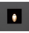 Balise Extérieure Murale LED Encastrable 3W Carrée en Aluminium Ellis Grise - 87849 - vue 8
