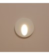 Balise Extérieure Murale LED Encastrable 3W Ronde Blanche en Aluminium Boiler - 87831 - vue 9