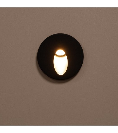 Balise Extérieure Murale LED Encastrable 3W Ronde en Aluminium Boiler Grise - 87840 - vue 8