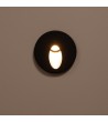 Balise Extérieure Murale LED Encastrable 3W Ronde en Aluminium Boiler Grise - 87840 - vue 8