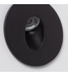 Balise LED 1W Encastrable au Mur Ronde Adam Noire - 86023 - vue 5