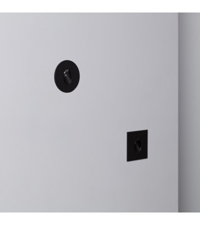 Balise LED 1W Encastrable au Mur Ronde Adam Noire - 86023 - vue 9
