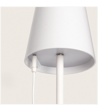 Balise LED 3W Extérieure Batterie USB Rechargeable Aluminium sur Piquet 80cm Anisa - 113564 - vue 4