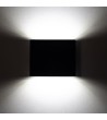 Applique Murale LED Extérieure Luming 6W Éclairage Double Face Carrée Noire - 88160 - vue 4