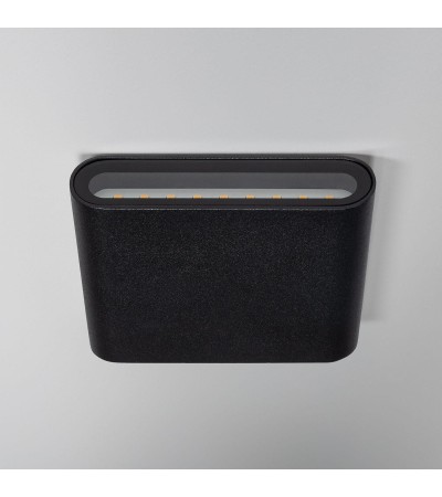 Applique Murale LED Extérieure Luming 6W Éclairage Double Face Carrée Noire - 88160 - vue 6