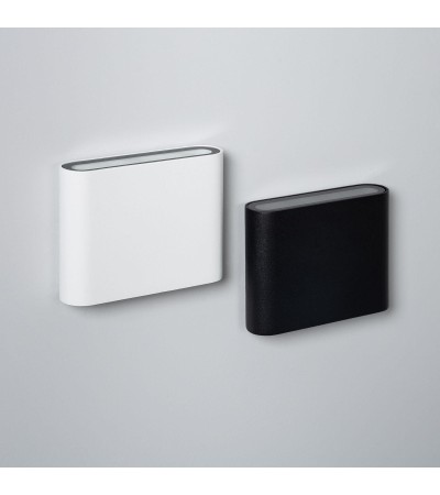 Applique Murale LED Extérieure Luming 6W Éclairage Double Face Carrée Noire - 88160 - vue 8
