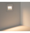 Balise LED Extérieure 3W Encastrable au Mur Carrée Olite Blanche - 87716 - vue 9