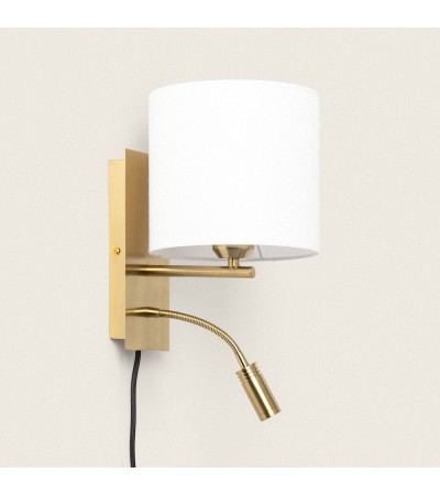 Applique Murale Métal avec Flex LED de Lecture 2.5W Carrée Linna