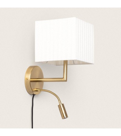 Applique Murale Métal avec Flex LED de Lecture 2.5W Ronde Linna