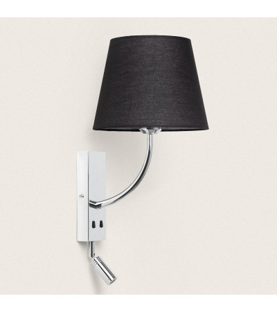 Applique Murale Métal avec Flex LED de Lecture 2.5W Silver-Teylo Conne