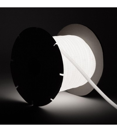 Ruban LED Néon Dimmable 220V BOBINE 50m Circulaire SFLEXx17 8W/m Coupe 100cm IP65 - 121716 - vue 5