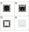 Bouton Poussoir Simple avec Cadre PC Modern - 35583 - vue 9