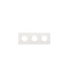 Cadre 3 Emplacements Esthétique Minimal pour Prise Schuko CLEAN SIMON 270 27110630 - 91773 - vue 2