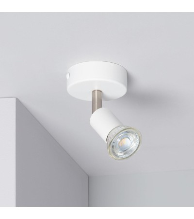 Applique Orientable Aluminium Oasis 1 Spot Blanc