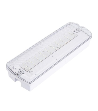 Balise de Secours LED En saillie 200lm Permanent/Non permanent IP65