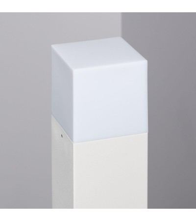 Balise Extérieure Augusta en Saillie sur Pied 74cm Blanche avec Détecteur de Présence PIR - 5349 - vue 3