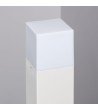 Balise Extérieure Augusta en Saillie sur Pied 74cm Blanche avec Détecteur de Présence PIR - 5349 - vue 3