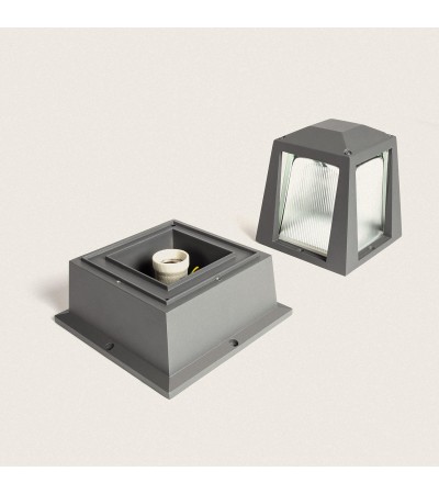 Balise Extérieure E27 Aluminium 25cm Tika - 100532 - vue 4