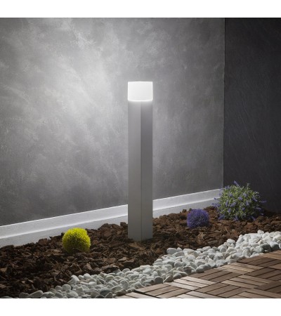 Balise Extérieure en Saillie sur Pied 74cm Augusta Blanche