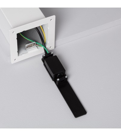 Balise Extérieure en Saillie sur Pied 74cm Augusta Blanche - 5348 - vue 8