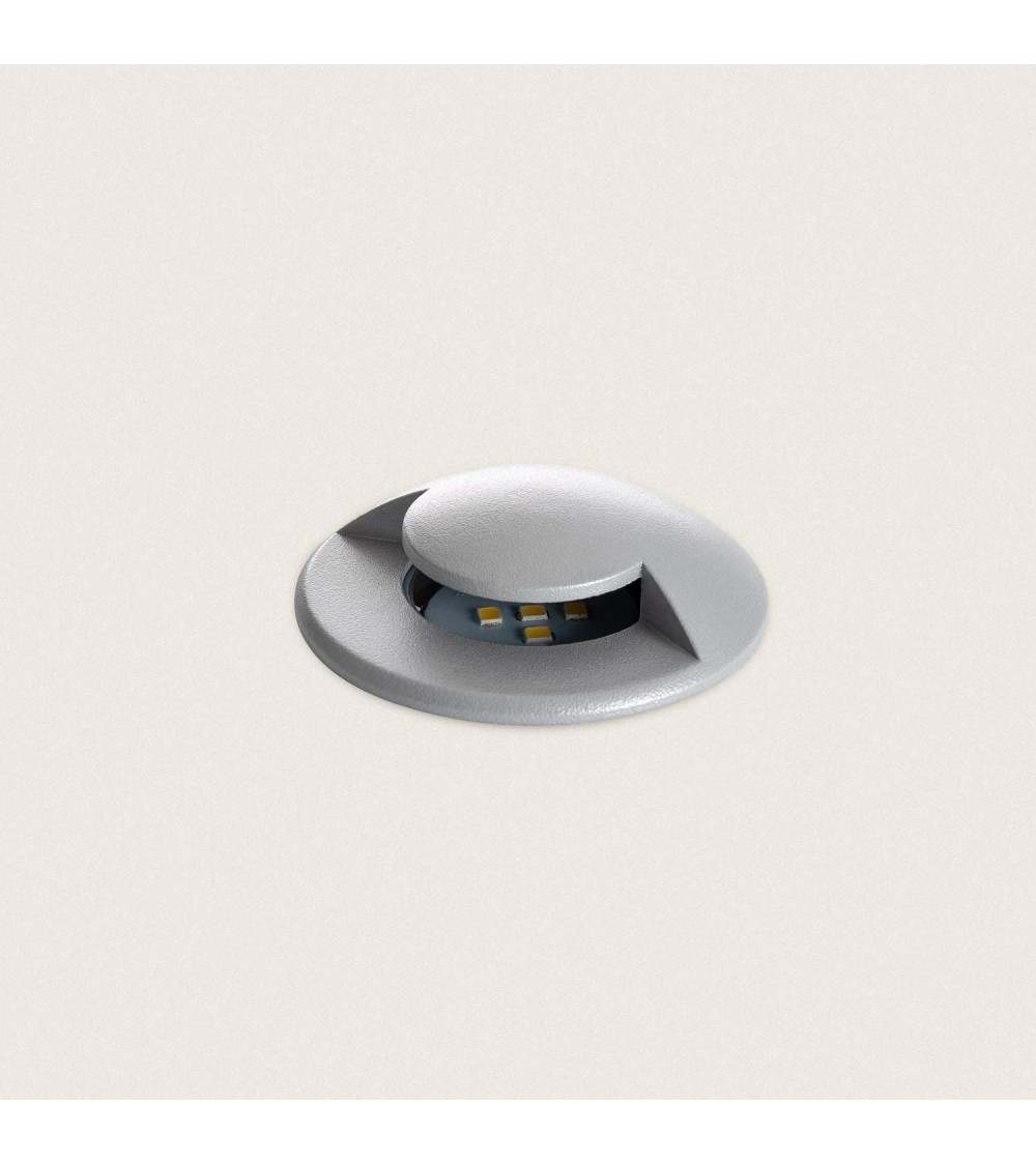 Balise Extérieure LED 1W Encastrable Sol 1L 24V DC Loto Grise - 89081 - vue 1