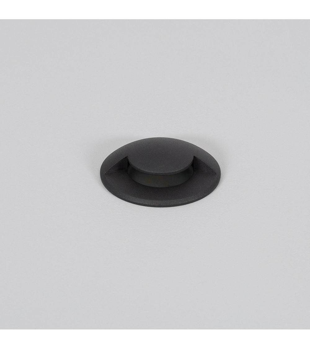 Balise Extérieure LED Encastrable Sol 1L 24V DC Loto Noire - 89074 - vue 1