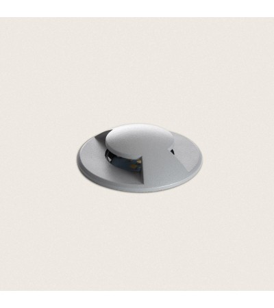 Balise Extérieure LED Encastrable Sol 2L 24V DC Loto Grise - 89101 - vue 2