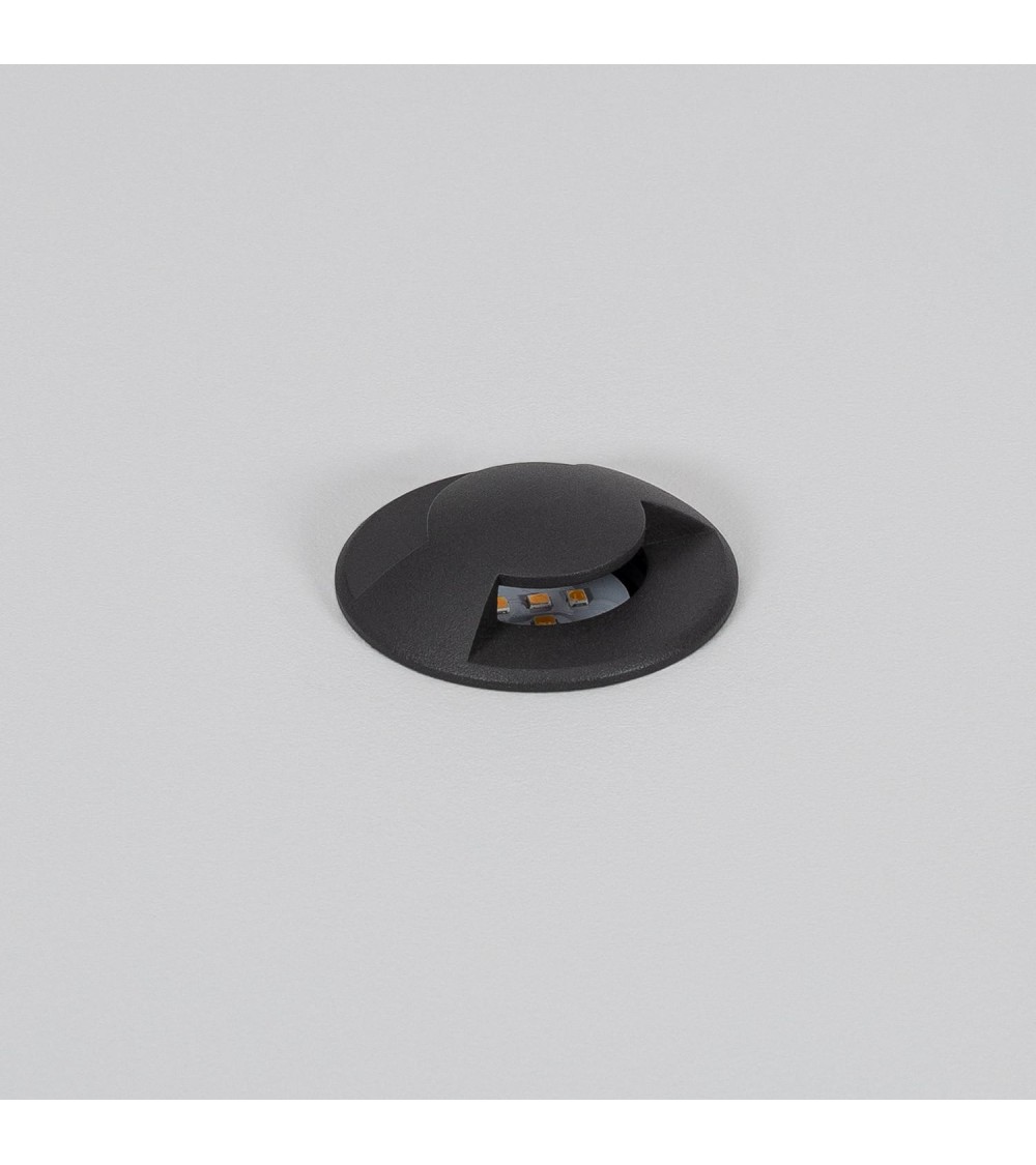 Balise Extérieure LED Encastrable Sol 2L 24V DC Loto Noire - 89095 - vue 1
