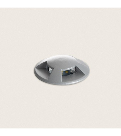Balise Extérieure LED Encastrable Sol 4L 24V DC Loto Grise
