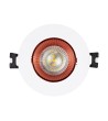Collerette Downlight Ronde Orientable pour Ampoule LED GU10/GU5.3 Coupe Ø 80mm - 86762 - vue 4
