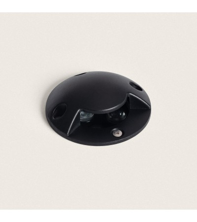 Balise Extérieure LED 3W Encastrable au Sol Gimsha 1L Noire