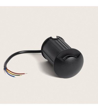 Balise Extérieure LED 3W Encastrable au Sol Letso 1L Noire - 102751 - vue 2