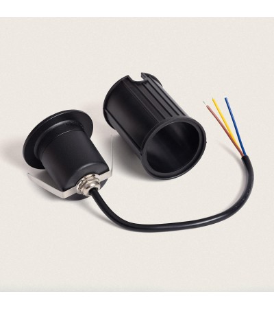 Balise Extérieure LED 3W Encastrable au Sol Letso 1L Noire - 102751 - vue 5