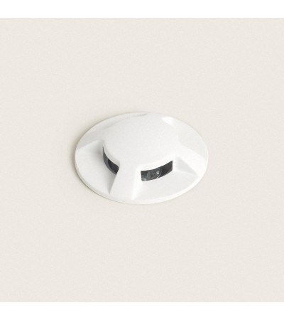 Balise Extérieure LED 3W Encastrable au Sol Letso 4L Blanche