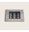 Balise Extérieure LED Encastrable au Sol Carrée Utopia 12 W - 102393 - vue 1