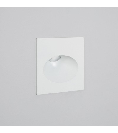 Balise Extérieure Murale LED Encastrable 3W Carrée Coney Blanche - 87803 - vue 1