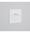 Balise Extérieure Murale LED Encastrable 3W Carrée Coney Blanche - 87803 - vue 1