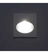 Balise Extérieure Murale LED Encastrable 3W Carrée Coney Blanche - 87803 - vue 4