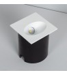 Balise Extérieure Murale LED Encastrable 3W Carrée Coney Blanche - 87803 - vue 6